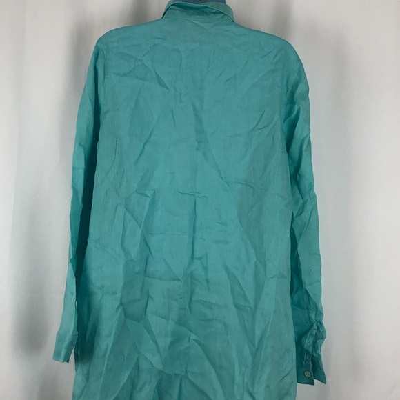 J.Jill Linen Collared button front Tunic M - Picture 9 of 11